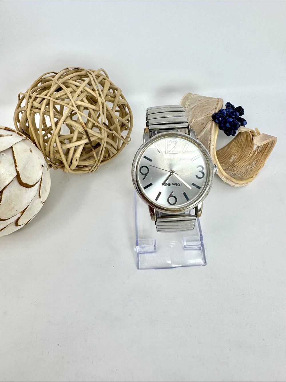 Nine West Silver-Tone Women's Analog Watch - New Battery